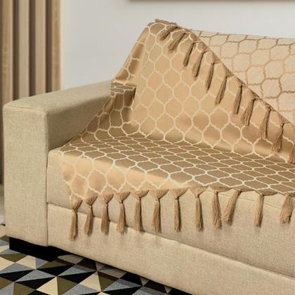 Imagem de Kit Manta Xale Grande Para Sofá E Cama Protetora Com 2 Capas de Almofada
