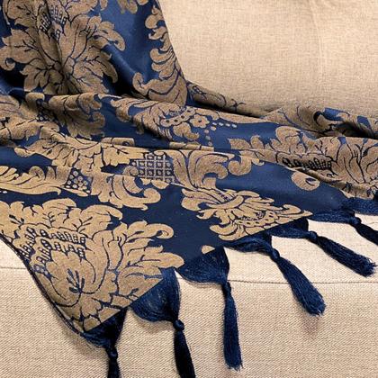 Imagem de Kit Manta Xale Grande Para Sofá E Cama Protetora Com 2 Capas de Almofada