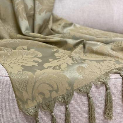 Imagem de Kit Manta Xale Grande Para Sofá E Cama Protetora Com 2 Capas de Almofada