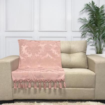 Imagem de Kit Manta Xale Grande Para Sofá E Cama Protetora Com 2 Capas de Almofada