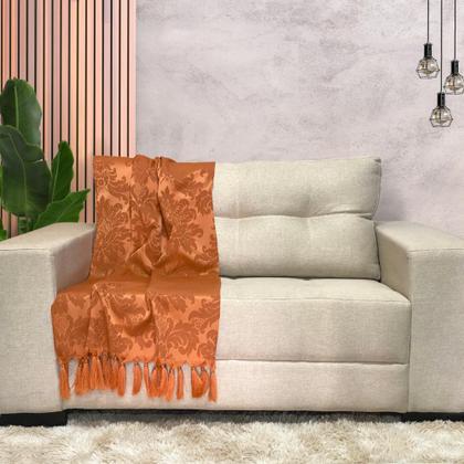 Imagem de Kit Manta Xale Grande Para Sofá E Cama Protetora Com 4 Almofadas CHEIAS