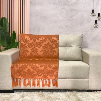 Imagem de Kit Manta Xale Grande Para Sofá E Cama Protetora Com 4 Almofadas CHEIAS