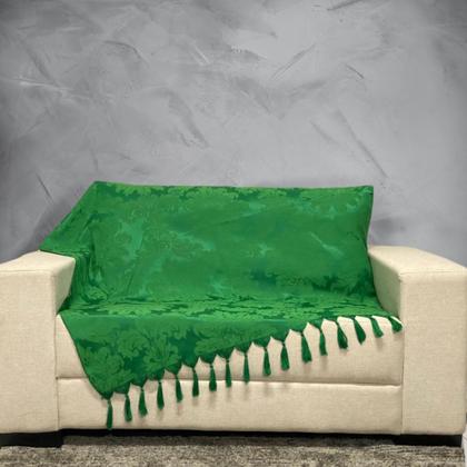 Imagem de Kit Manta Xale Grande Para Sofá E Cama Protetora Com 4 Almofadas CHEIAS