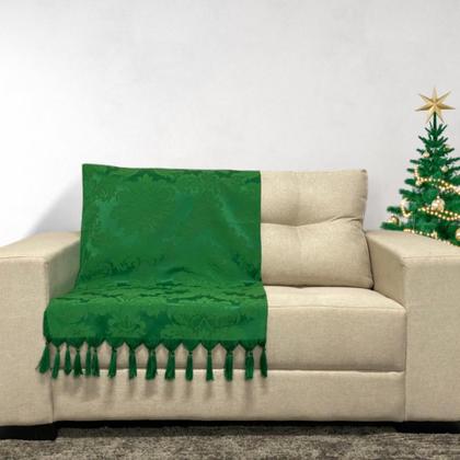 Imagem de Kit Manta Xale Grande Para Sofá E Cama Protetora Com 4 Almofadas CHEIAS