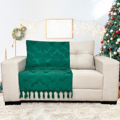 Imagem de Kit Manta Xale Grande Para Sofá E Cama Protetora Com 4 Almofadas CHEIAS