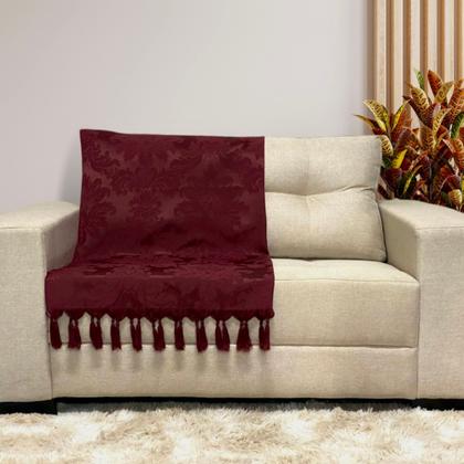 Imagem de Kit Manta Xale Grande Para Sofá E Cama Protetora Com 4 Almofadas CHEIAS