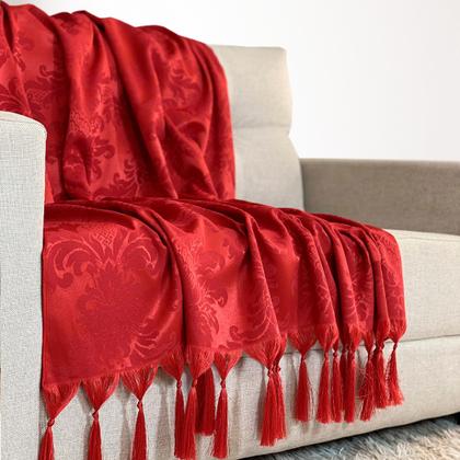 Imagem de Kit Manta Xale Grande Para Sofá E Cama Protetora Com 4 Almofadas CHEIAS