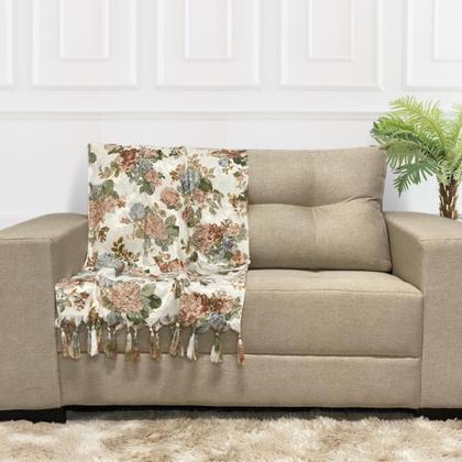 Imagem de Kit Manta Xale Para Sofá 4,00 X 2,80 Metros Com 4 Capas de Almofada