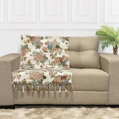 Imagem de Kit Manta Xale Para Sofá 4,00 X 2,80 Metros Com 4 Capas de Almofada