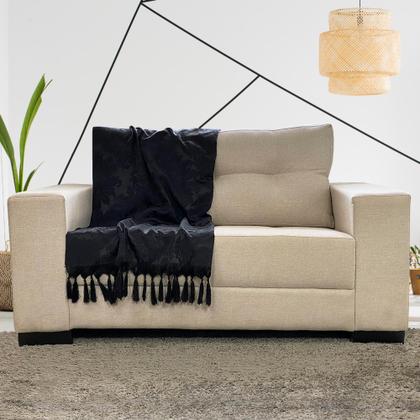 Imagem de Kit Manta Xale Para Sofá 4,00 X 2,80 Metros Com 4 Capas de Almofada