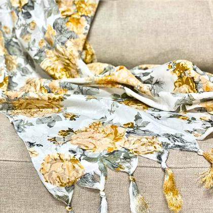 Imagem de Kit Manta Xale Para Sofá 4,00 X 2,80 Metros Com 4 Capas de Almofada