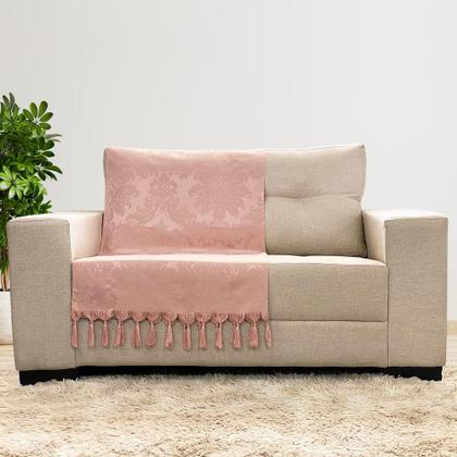 Imagem de Kit Manta Xale para Sofá e Cama Jaquard com 2 Capas de almofadas