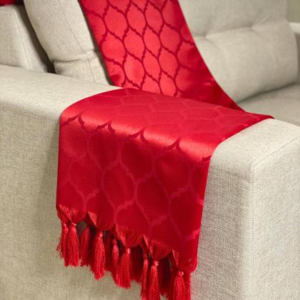 Imagem de Kit Manta Xale Sofá Natal com 3 capas de Almofadas 45x45