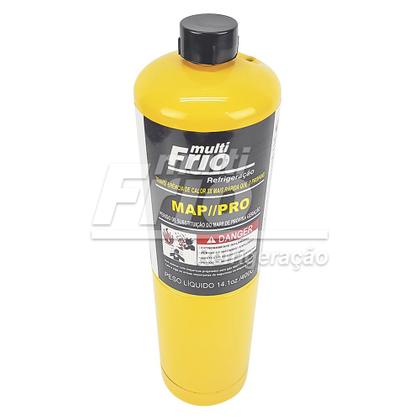 Imagem de Kit Map PRO Refil Carga Para Maçarico + Bico Maçarico Portátil Turbo Torch 360º