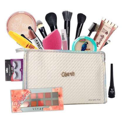 Imagem de Kit Maquiagem Completo Necessaire e Paleta Ruby Rose I Love
