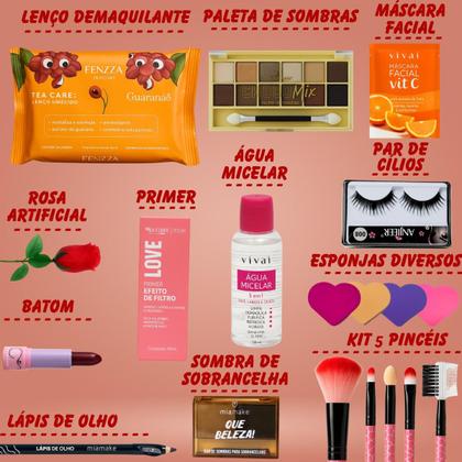 Imagem de Kit Maquiagem Completo Quite Maquiagens Baratas Profissional