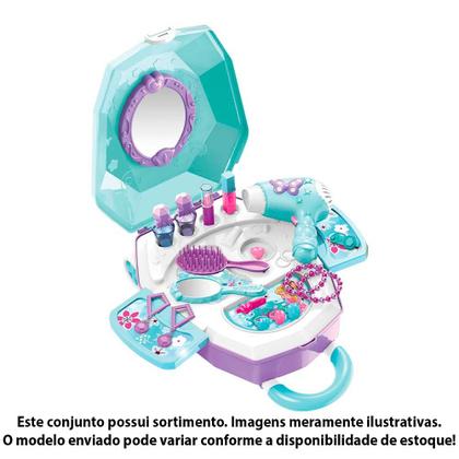 Imagem de Kit Maquiagem Infantil - 2 em 1 - Dia da Beleza - Sortido - DM Toys