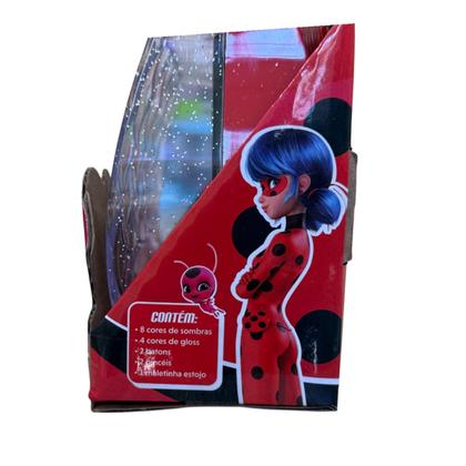 Imagem de Kit Maquiagem Infantil Antialérgica Ladybug Miraculous - Polibrinq