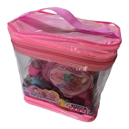 Imagem de Kit Maquiagem Infantil Com Bolsinha Makebrinq Polibrinq Mk11
