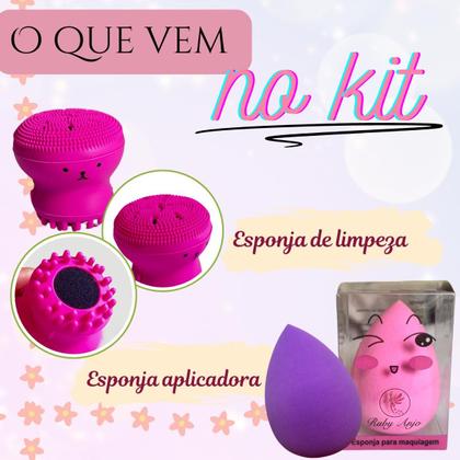 Imagem de Kit Maquiagem infantil Kawaii Completo Menina fofo fofa Premium