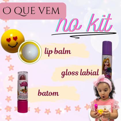 Imagem de Kit Maquiagem infantil Kawaii Completo Menina fofo fofa Premium
