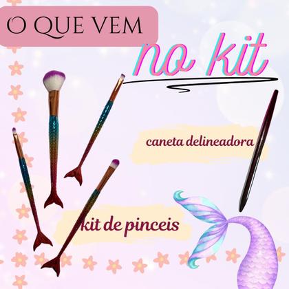 Imagem de Kit Maquiagem infantil Kawaii Completo Menina fofo fofa Premium