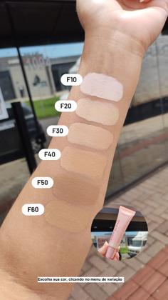 Imagem de Kit Maquiagem Linha Rosa Ruby Rose com Base Pó Facial Blush Tint Blur Contorno Iluminador e Paleta de Sombras