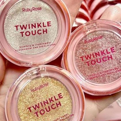 Imagem de Kit Maquiagem Linha Rosa Ruby Rose com Base Pó Facial Blush Tint Blur Contorno Iluminador e Paleta de Sombras