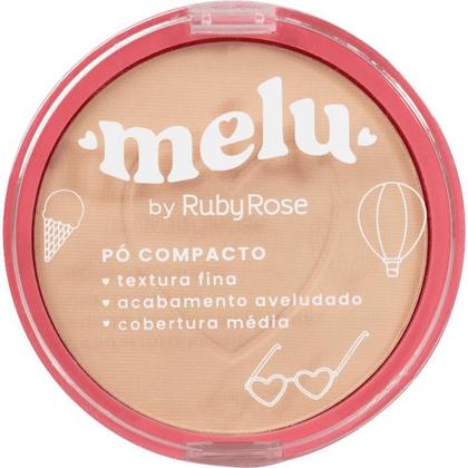 Imagem de Kit Maquiagem Melu by Ruby Rose Base Pó Máscara para Cílios Delineador Balm Labial Gloss