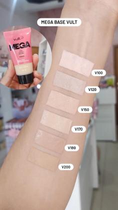 Imagem de Kit Maquiagem Vult com Base Máscara para Cílios Blush E Gloss