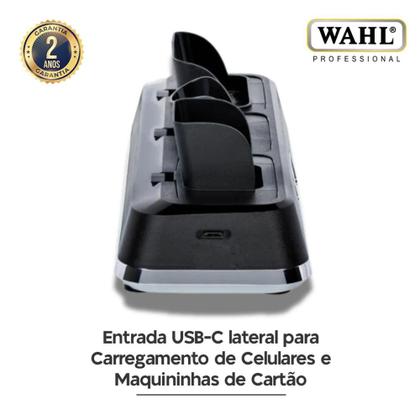 Imagem de Kit Máquina de Corte Senior Cordless Profissional Sem Fio Com Base Carregadora Wahl Power Station, Carrega 3 Máquinas, Bivolt