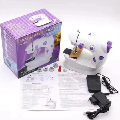 Imagem de Kit Máquina de Costura com Pedal Automática Portátil Original