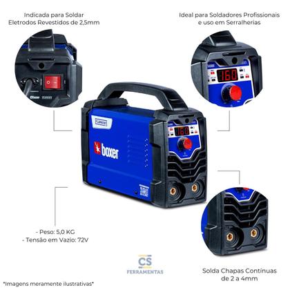 Imagem de Kit Máquina de Solda Inversora Flama 161 BV Boxer com Acessórios
