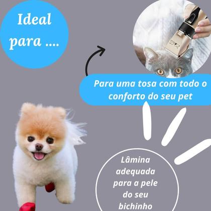 Imagem de Kit Máquina De Tosa Para Pets Com 4 Pentes