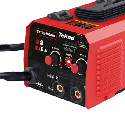 Imagem de Kit Máquina Inversora Solda MIG e MMA Tekna, 120A com Arame Incluso Profissional  TW120i
