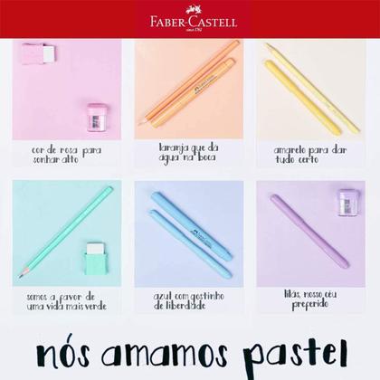 Imagem de Kit Marca Texto 6 Cores Pastel Faber Castell Grifpen SuperFluorescente