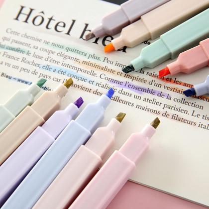 Imagem de Kit Marca Texto 6 Cores Tons Neon Pastel - Escolha Seu Kit