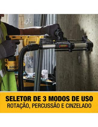 Imagem de Kit Martelete Rompedor 20V Brushless + 2 Baterias 5Ah Dewalt