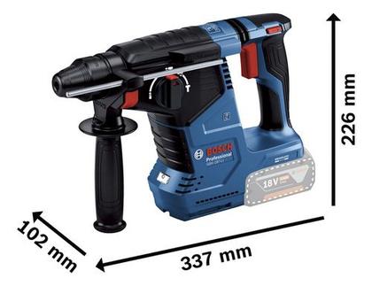 Imagem de Kit Martelete Rompedor Bosch Gbh 187 Li 18v Brushless Bateria 4a