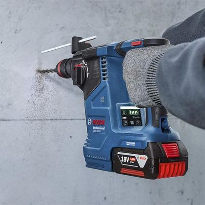 Imagem de Kit Martelete Rompedor Bosch Gbh 187 Li 18v Brushless Bateria 4a