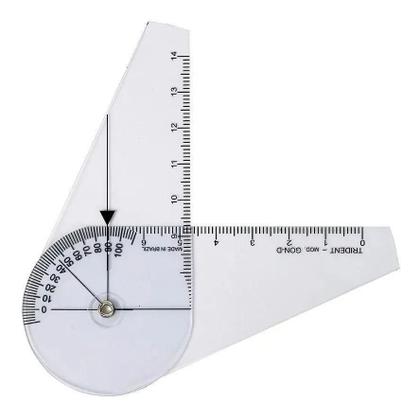 Imagem de Kit Martelo Neuro De Reflexo Babinski Trena Diapasão 256hz + Goniometro Pequeno E Goniometro Grande