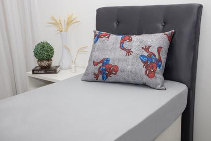 Imagem de Kit Marvel 2 Jogos Cama 100% Algodão Homem Aranha + América