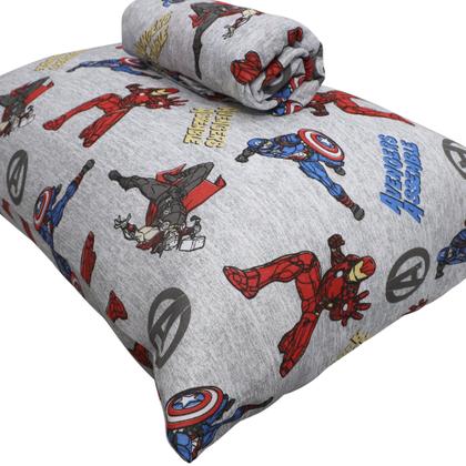 Imagem de Kit Marvel 2 Jogos Cama Homem Aranha + Vingadores Solteiro