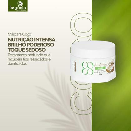 Imagem de KIT Máscara Coco 300g Begônia 6 Unds