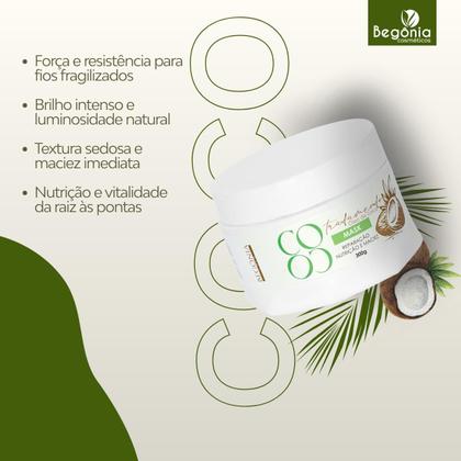 Imagem de KIT Máscara Coco 300g Begônia 6 Unds