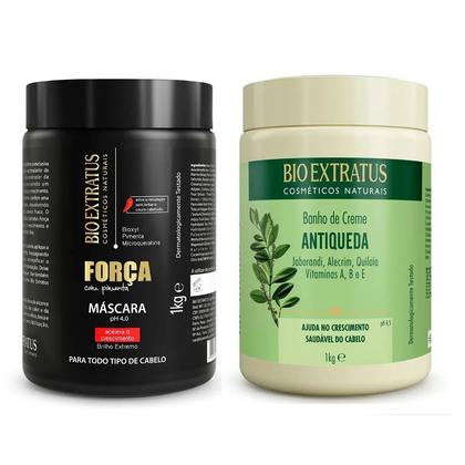 Imagem de Kit Máscara Força Com Pimenta +Jaborandi 1kg Bio Extratus