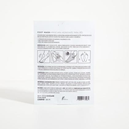 Imagem de Kit Máscara Hidratante para Pés com Óleo de Coco - Foot Mask 1 Par (2 Produtos)
