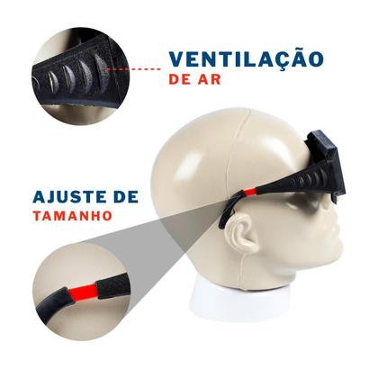 Imagem de Kit Máscara Solda Tonalidade Fixa DIN 11 Sem Regulagem + Óculos Soldador Escurecimento Automático