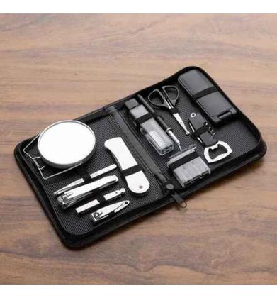 Imagem de Kit Masculino 12 Peças Em Estojo De material sintético