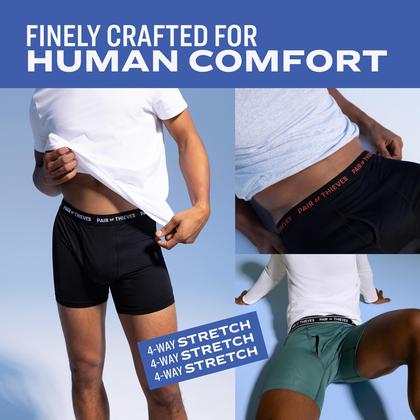 Imagem de Kit masculino de cuecas boxer Pair of Thieves Every Day (pacote com 4)